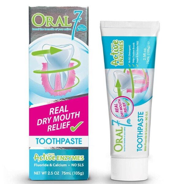 Oral Seven Dry Mouth Relief Toothpaste 75ml