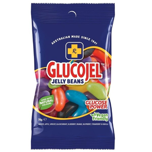 Gold Cross Glucojel Jelly Beans Mixed 70g
