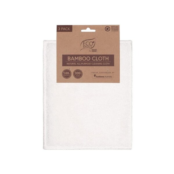 White Magic Eco Basics Bamboo Cloth 3Pk