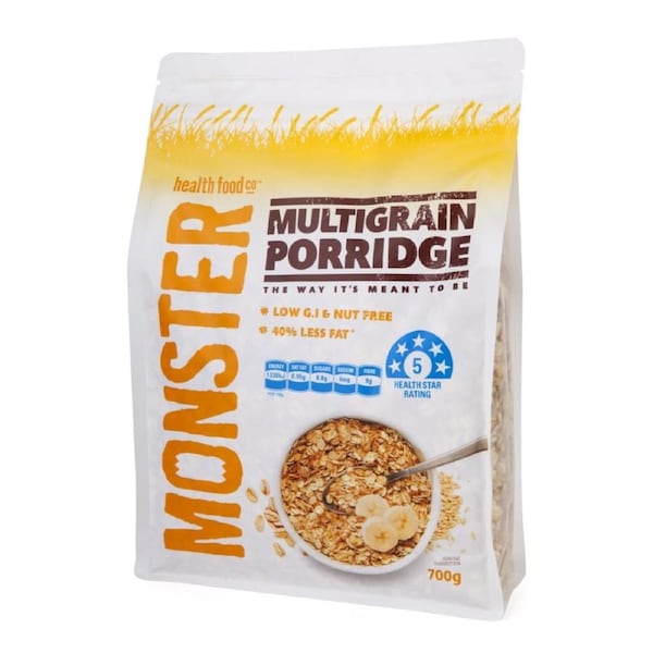 Monster Health Food Co Low GI Multigrain Porridge 700g