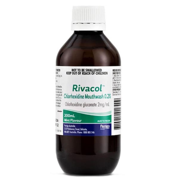Rivacol Chlorhexidine Mouthwash 0.2% Mint 200ml