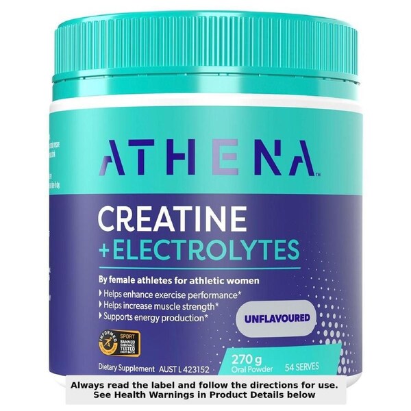 Athena Creatine + Electrolytes Unflavoured 270g