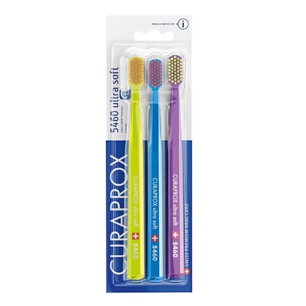 Curaprox Ultra Soft Toothbrush CS 5460 3 Pack Assorted Colours