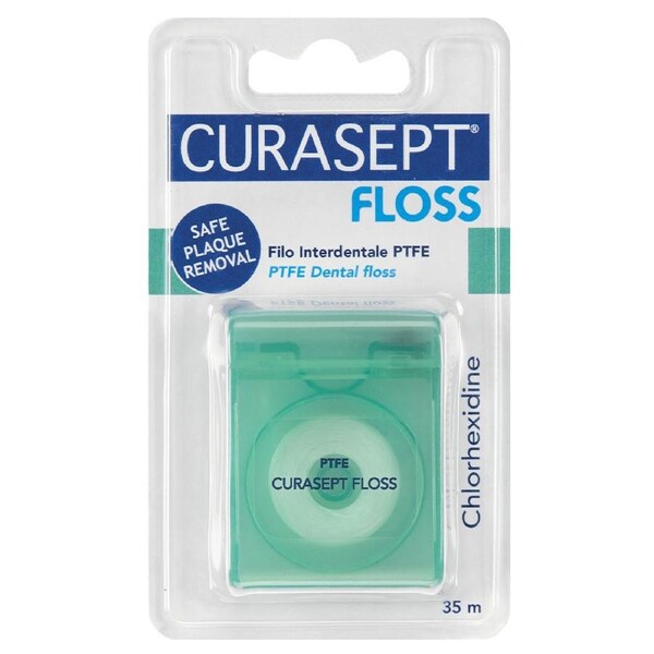 Curasept PTFE Floss with Chlorhexidine Green 1 Pack