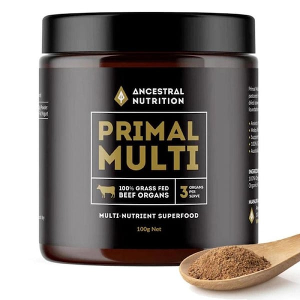 Ancestral Nutrition Primal Multi Grass Fed Beef Organs Powder 100g