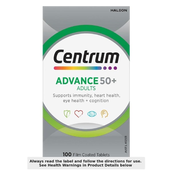 Centrum Advance 50+ 100 Tablets