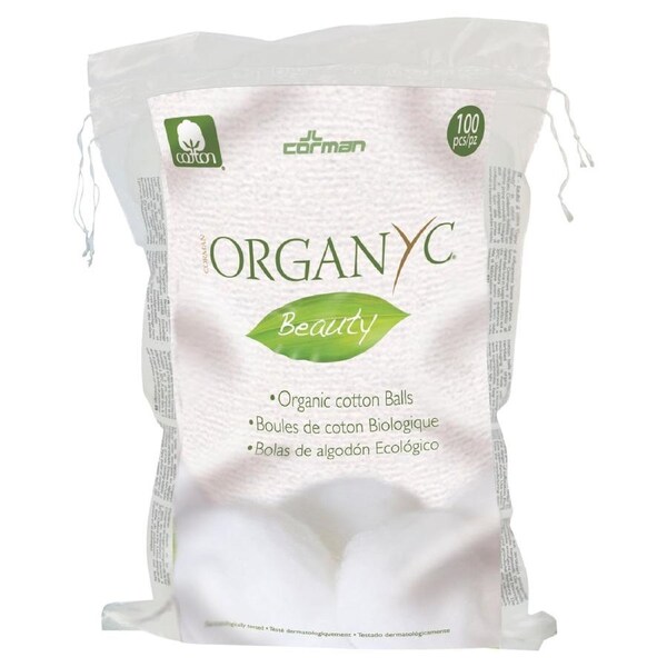 Organyc Beauty Cotton Balls 100 Pack