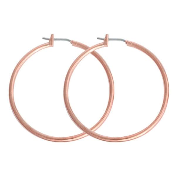 Studex Just Hoops 28mm Hoop Earring Rose Gold 1 Pair