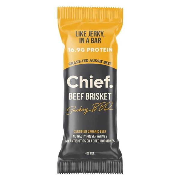 Chief Smokey BBQ Beef Bars 40g