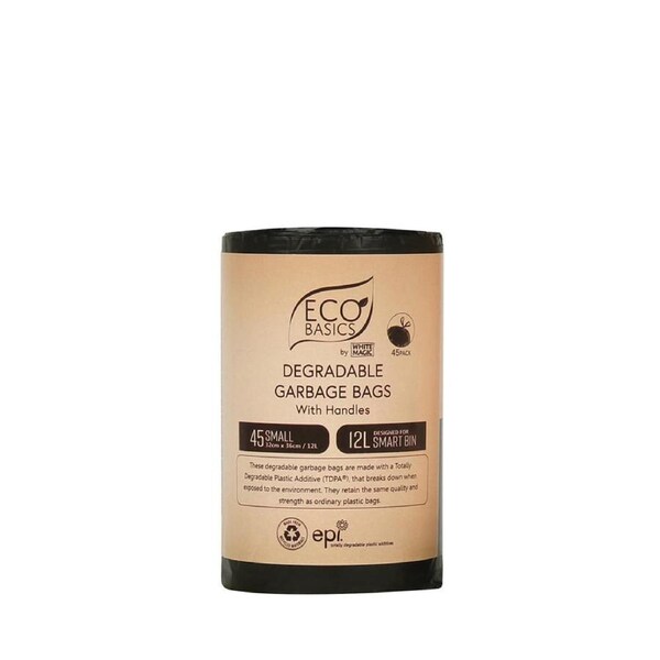 White Magic Eco Basics Garbage Bags Small 12L x 45 Bags