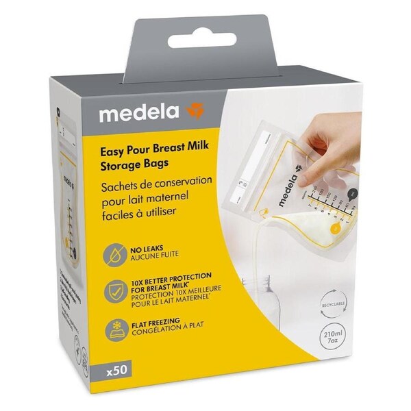 Medela Easy Pour Breast Milk Storage Bags 50 Pack