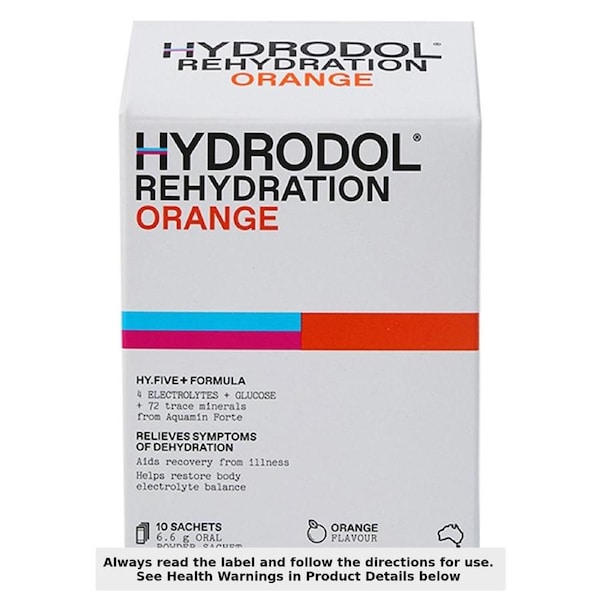Hydrodol Rehydration Orange Sachets 10 x 6g