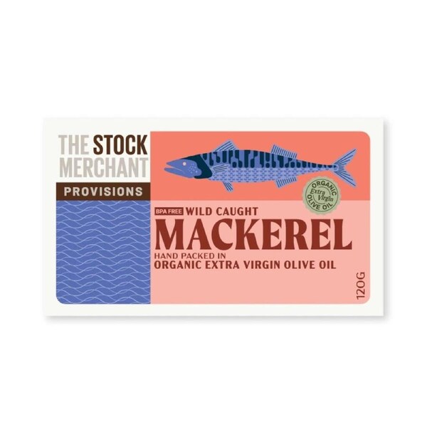 The Stock Merchant Wild Mackerel in Extra Virgin Olive Oil 120g