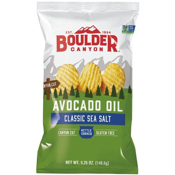 Boulder Canyon Avocado Oil Classic Sea Salt Chips 149g