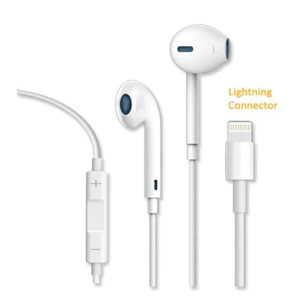 Sansai V4.2 Bluetooth Lightning Headset 1.2m Cable White