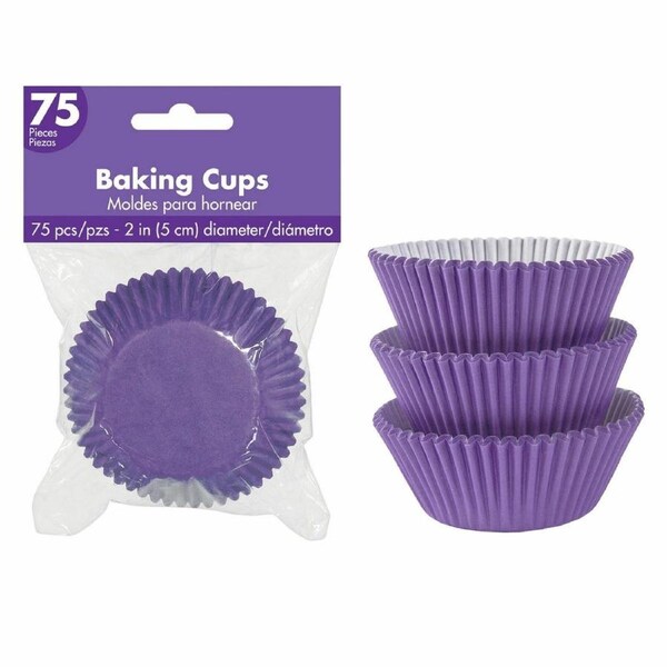 Purple 5cm Baking Cups (Pack of 75)