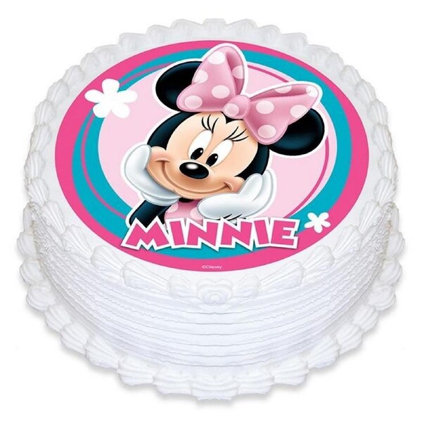 Minnie Mouse Edible Icing Cake Decoration