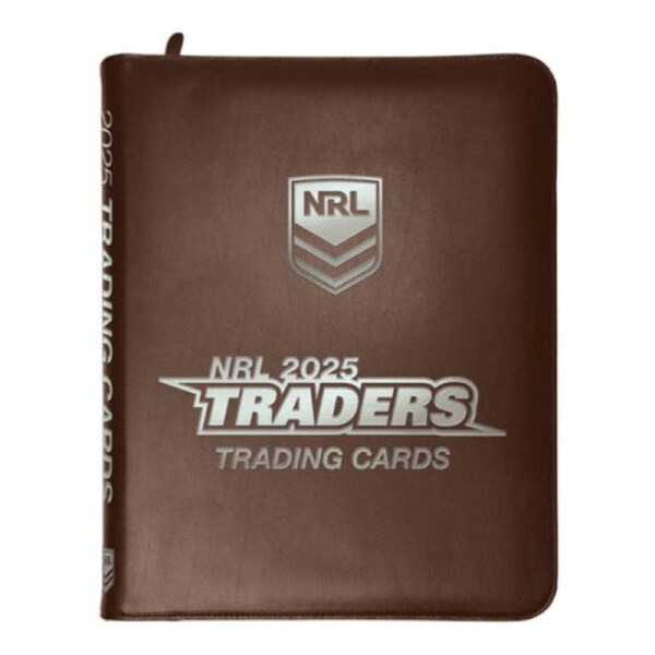 2025 NRL Traders Rugby Trading Cards Official Album Binder 30 Pages 9 PKT