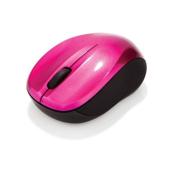 Verbatim Go Nano Pink Mouse Wireless Optical 3 Button, 1600Dpi Wireless Mouse