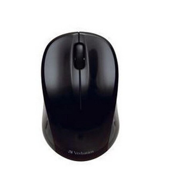 Verbatim Go Nano Black Mouse Wireless Optical 3 Button, 1600Dpi Wireless Mouse