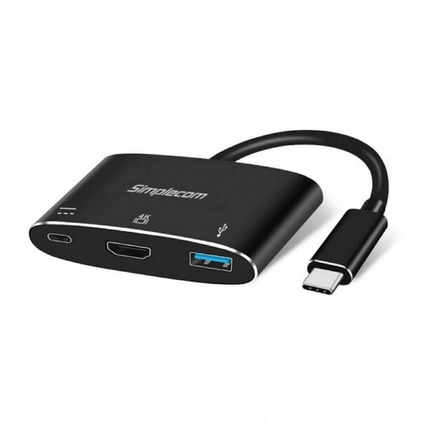 Simplecom Usb 3.1 Type C To Hdmi Usb 3.0 Adapter With Pd Charging Support Dp Alt