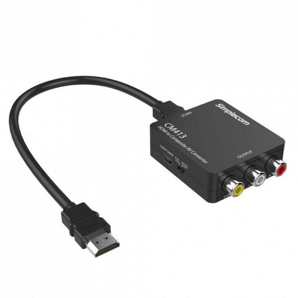 Simplecom Hdmi To Composite Av Cvbs 3Rca Video Converter 1080P Downscaling