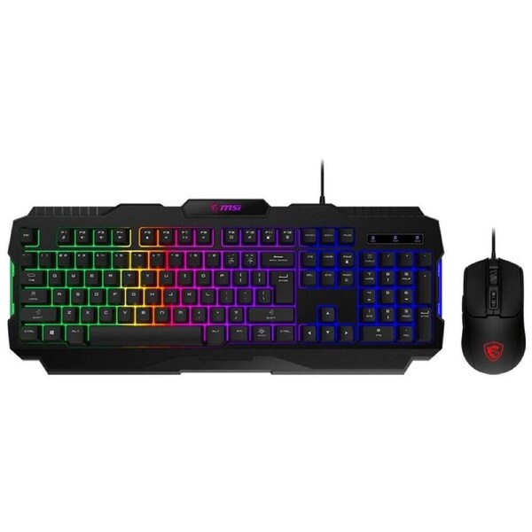 Msi Forge Gk100 Rgb Gaming Keyboard And Gm100 Gaming Mouse Combo Forge Gk100 Com