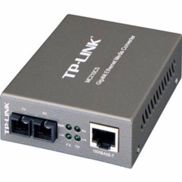 Tp-Link Tl-Mc210Cs Gigabit Ethernet Media Rj45 To Sc Fiber Converter