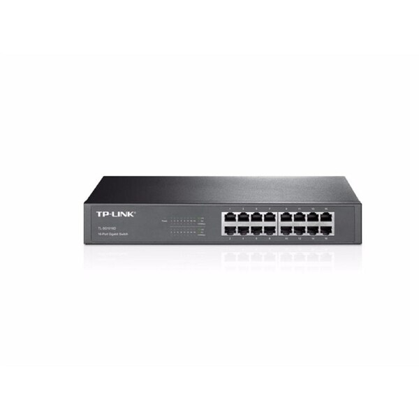 Tp-Link Tl-Sg1016D 16 Port Gigabit Unmanaged Ethernet Network Desktop Switch