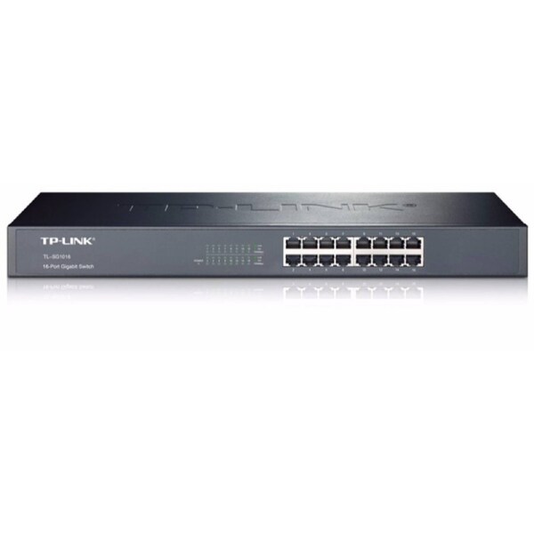Tp-Link Tl-Sg1016 16 Port 1000 Mbps Switch Hub Rack Mounting Bracket Included