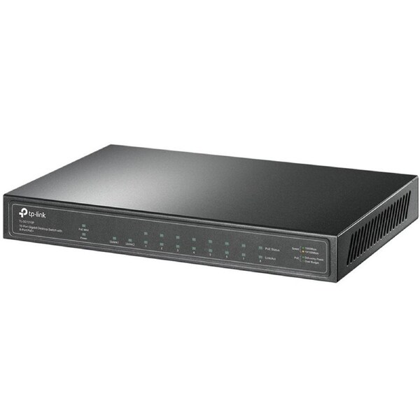 Tp-Link Tl-Sg1210P 10-Port Gigabit Desktop Switch With 8-Port Poe+ 1 Gigabit Sfp