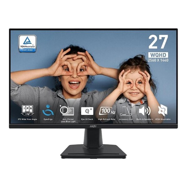 Msi Pro Mp275Q 27" Wqhd Ips 100Hz 1Ms Eyesergo Business Monitor Pro Mp275Q