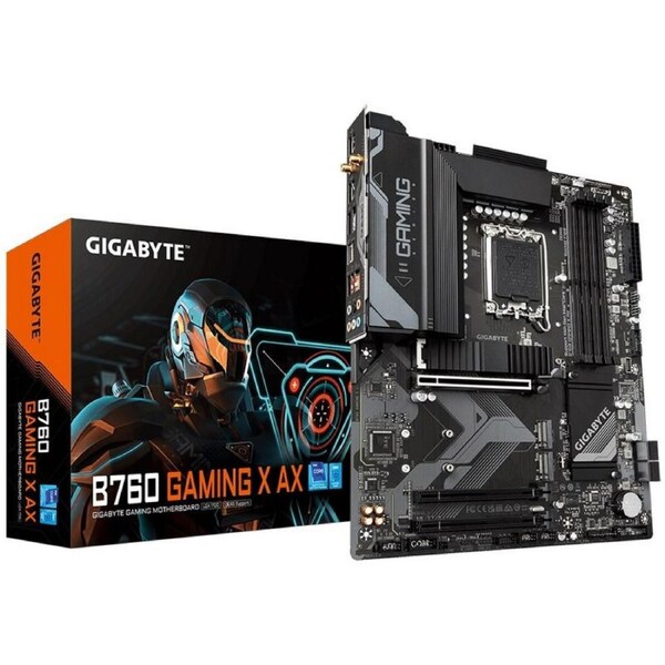 Gigabyte B760 Gaming X Ax Intel Lga 1700 Atx Motherboard, Ddr5, Usb-C, 3X M.2.Wp