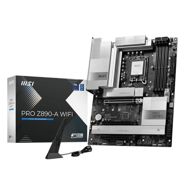 Msi Pro Z890-A Wifi Motherboard, For Intel Cpu, Ddr5, Lga1851, Atx Mb