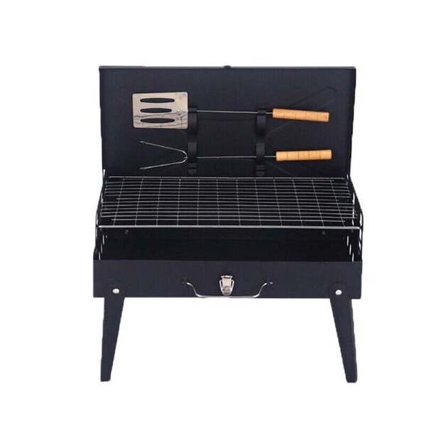 Portable Folding Steel Roast Camping Picnic Charcoal BBQ Grill Hibachi Barbecue