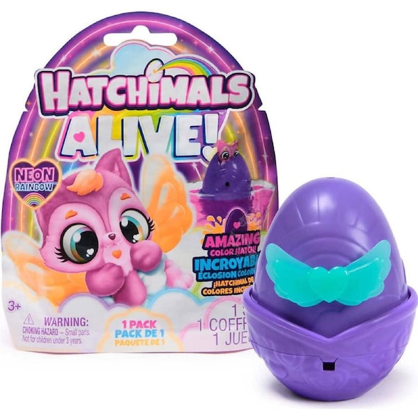 Hatchimals Alive! - Neon Rainbow 1-pack Blind Box