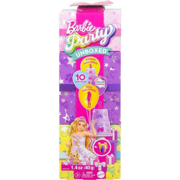 Barbie - Party Unboxed Doll & Accessories Pet Birthday Series