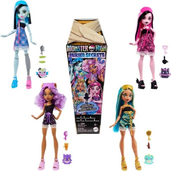 Monster High - Buried Secrets Surprise Dolls With Cozy Creepover Theme