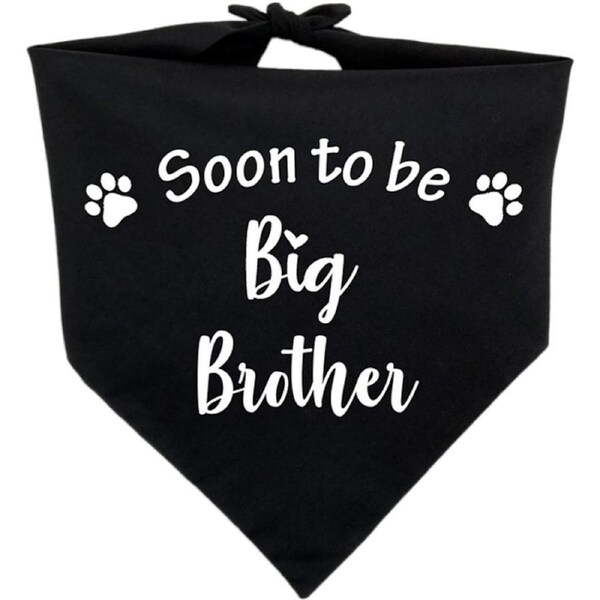 Big Brother Announcement Dog Bandana Baby Pregnancy Gift Shower Party Decoration