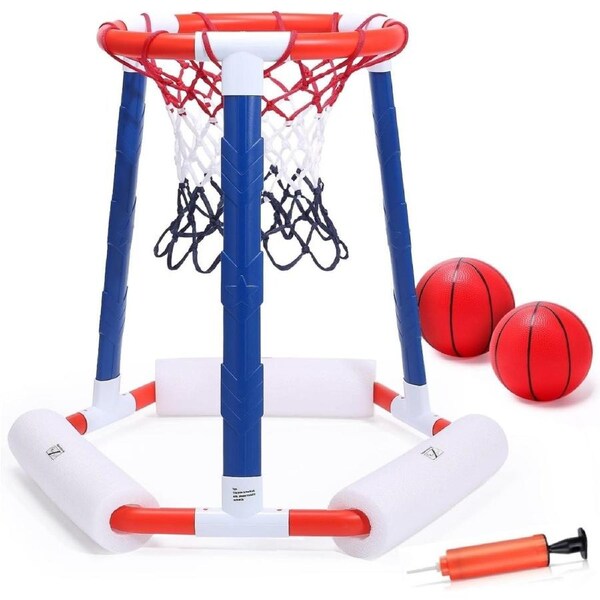 EagleStone Pool Basketball Hoop Floating Inflatable Swimming Pool Outdoor Play Toys