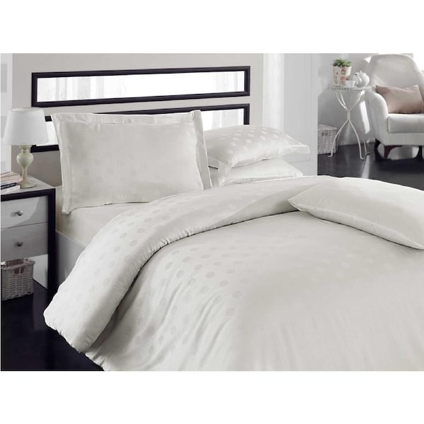 Bamboo Queen Quilt Cover Set Ivory