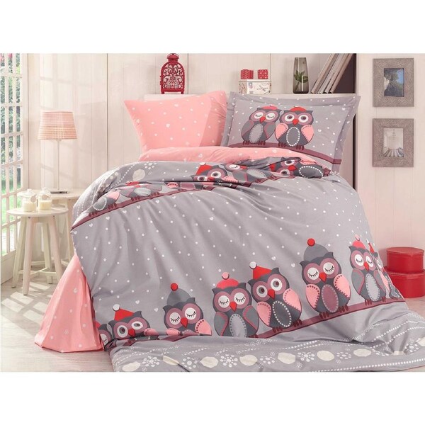 Cotton Single Quilt Cover set Owl design