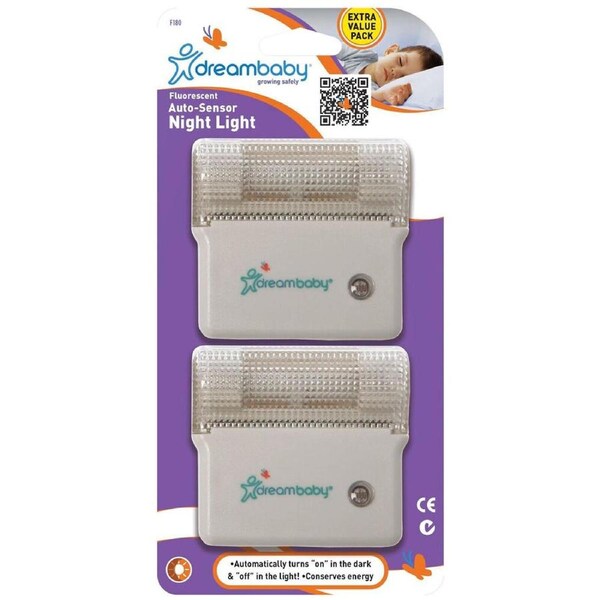 2pc Dreambaby Fluoresent Fire Resistant Night Light Child Bedroom Lighting