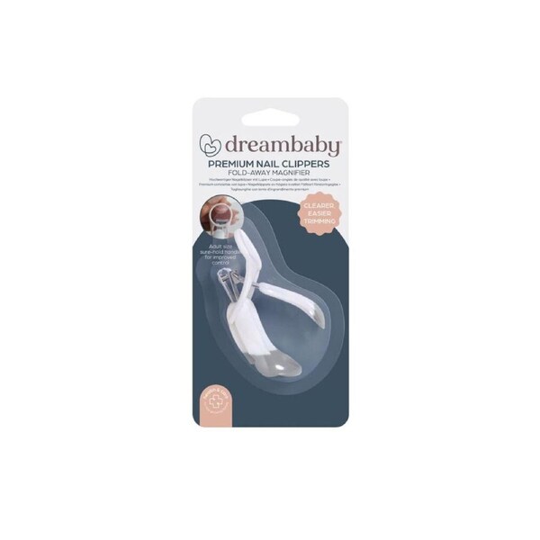 Dreambaby Premium Nail Clippers/Cutter Baby Grooming w/ Magnifier 3x5cm White
