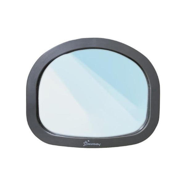 Dreambaby Ezy-Fit Large Arched Rear Mirror Kids Safety View 29x24cm Grey