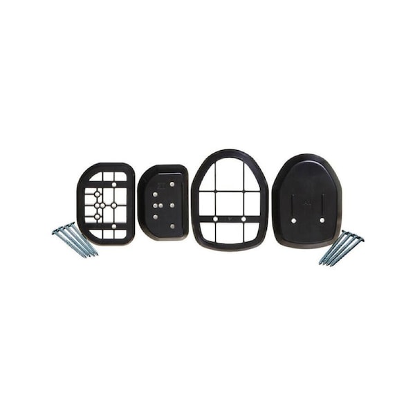 Dreambaby Retractable Child Security Gate Spacers Skirting Board Kit Black