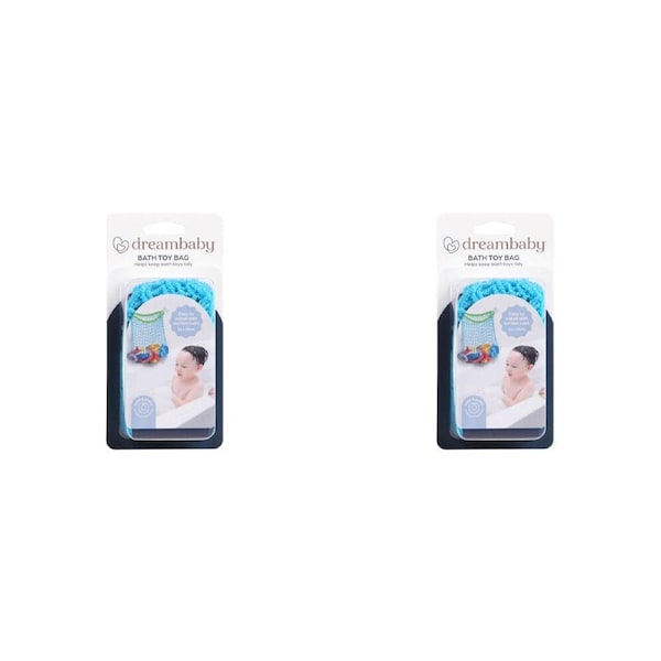 2PK Dreambaby Bath Toy Bag Kids Bathroom Organiser w/ Suction Cup 36x43cm