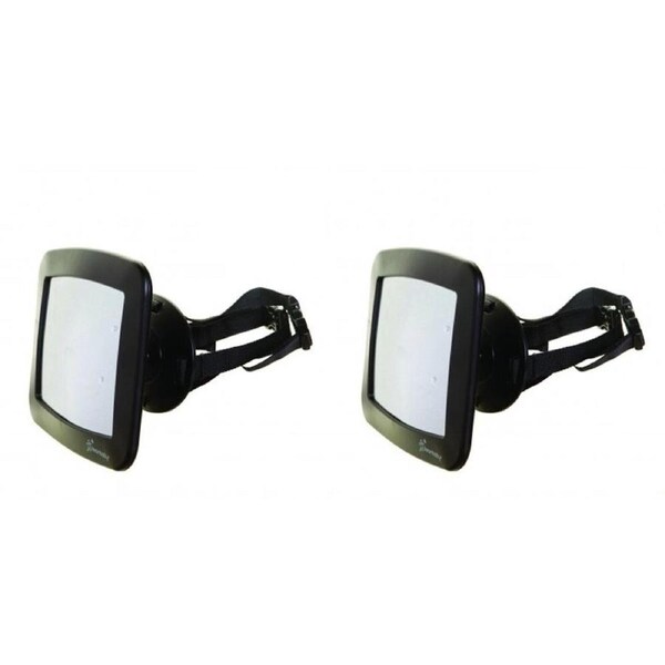 2PK Dreambaby Adjustable Backseat Mirror Safety View Car Accessory 24x20cm Black