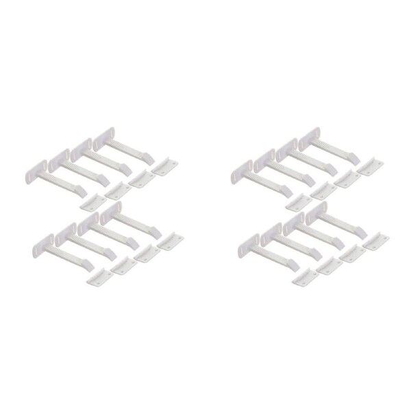 2x 8pc Dreambaby Adhesive Safety Latches Long Child/Toddler Cabinet/Drawer Lock