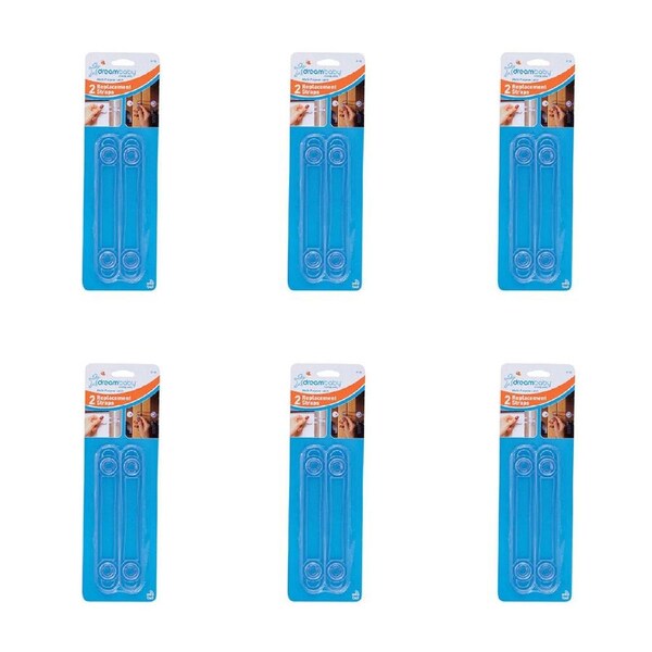 6x 2pc Dreambaby Multi-Purpose Latches Replacement Straps Child Cabinet Lock